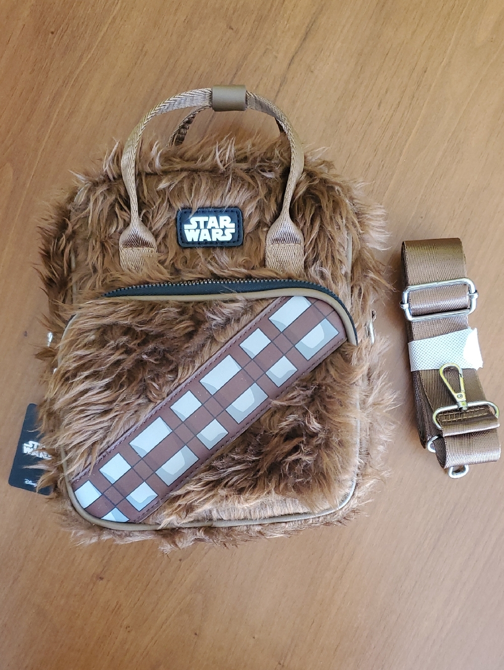 Buckle-Down Furry Star Wars Chewbacca Crossbody Bag with Strap